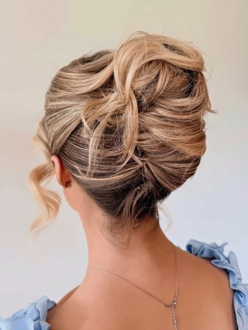 The Pammy loose bridal updo in Killarney, County Kerry