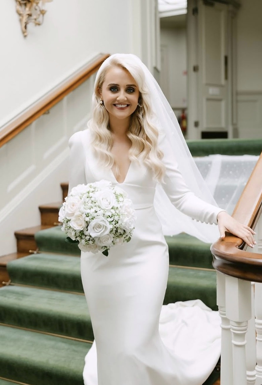 Hollywood Wave bridal hair by Laura Lou Bridal, Sheen Falls